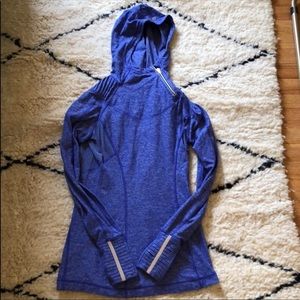 Lululemon zip neck blue pullover